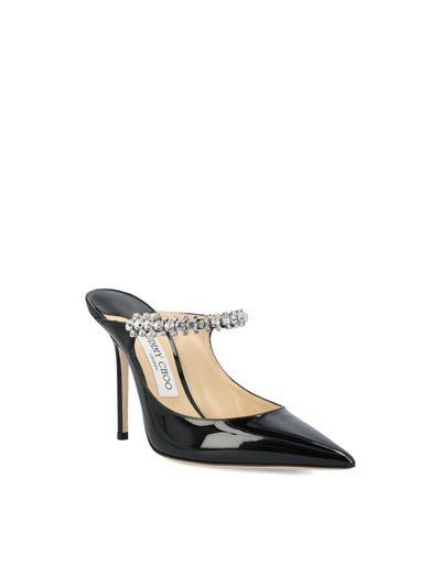Sabot in pelle. BING 100 PATBLACK JIMMY CHOO