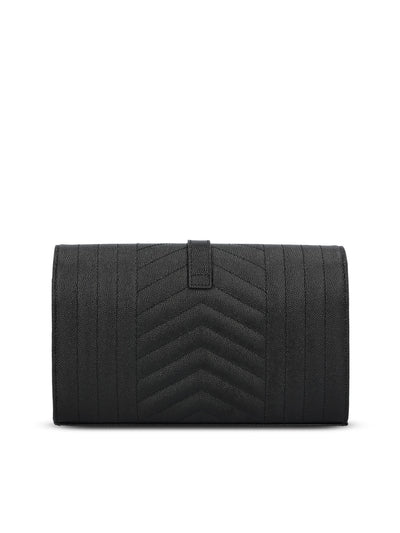 Pochette realizzata in pelle martellata. 620280 BOW911000 SAINT LAURENT