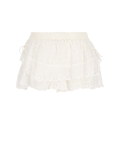 Gonna realizzata in cotone e seta. 26ESH0302FA-D2J17I 20WH ISABEL MARANT