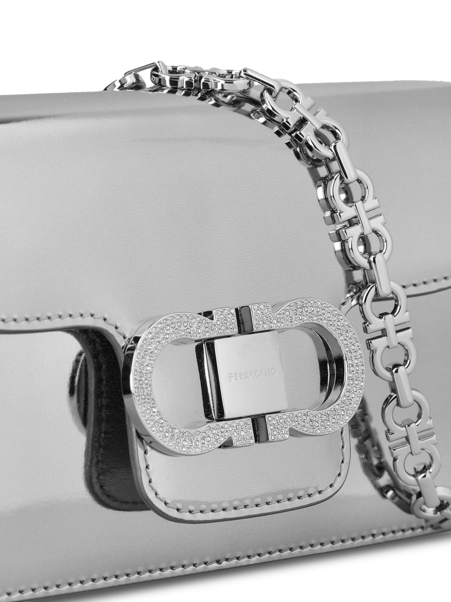 Mini bag catena Double Gancini 221049 790313002 SALVATORE FERRAGAMO