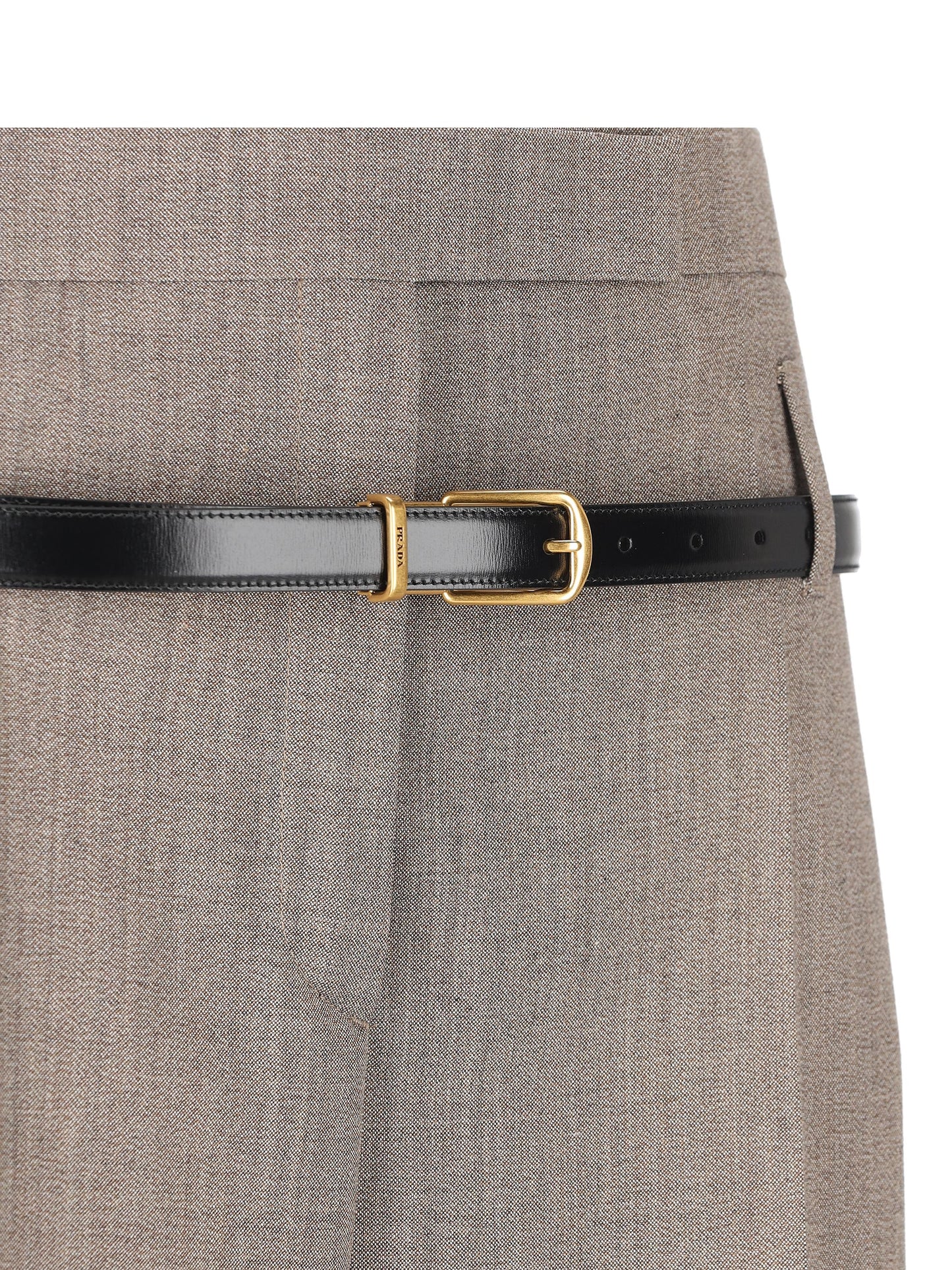 Pantaloni realizzati in lana vergine e poliestere riciclato. P290IK 16NOF0572 PRADA