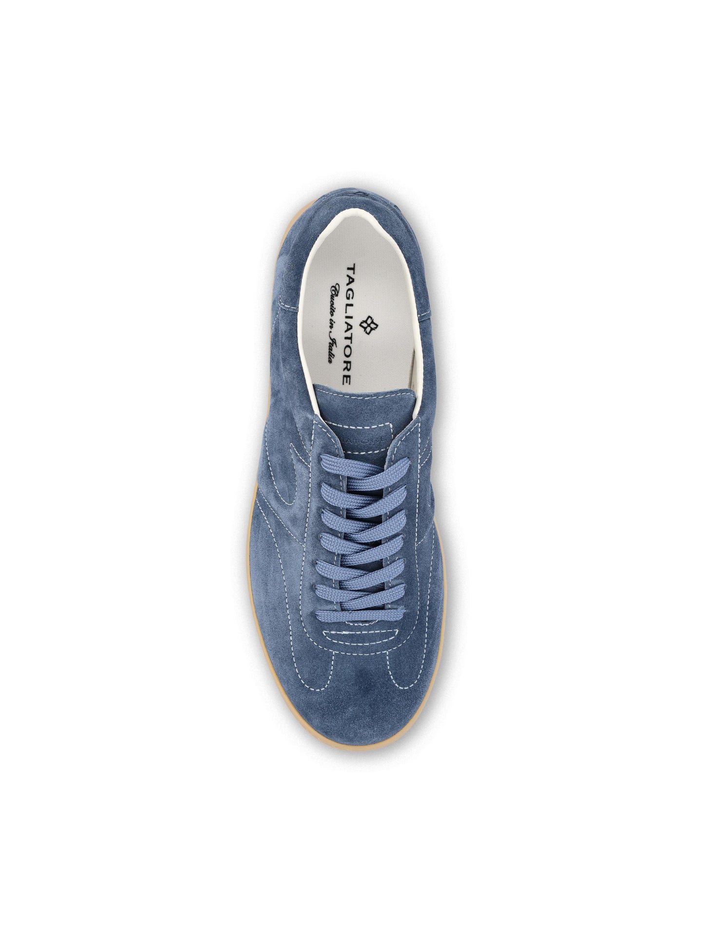 Sneakers realizzate in pelle. CHAMP1I CIELO TAGLIATORE