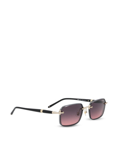 Occhiali da sole realizzati in metallo. MB0483S GOLD-BLACK-GREY MONTBLANC