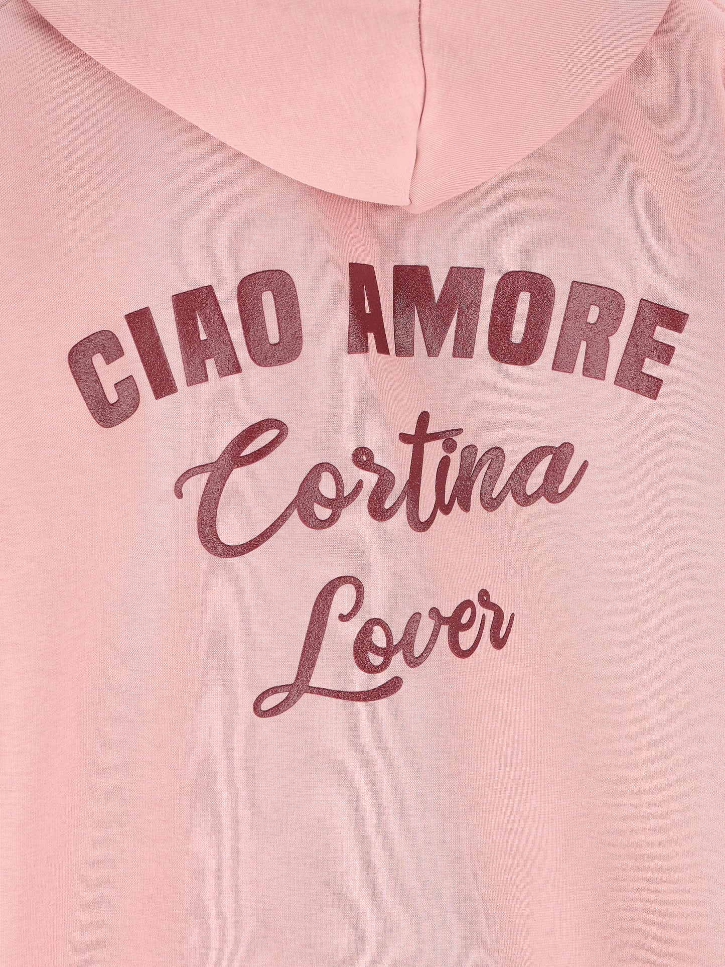 Felpa con cappuccio Ciao Amore Cortina Lover F25ET2322K 41 GIADA BENINCASA