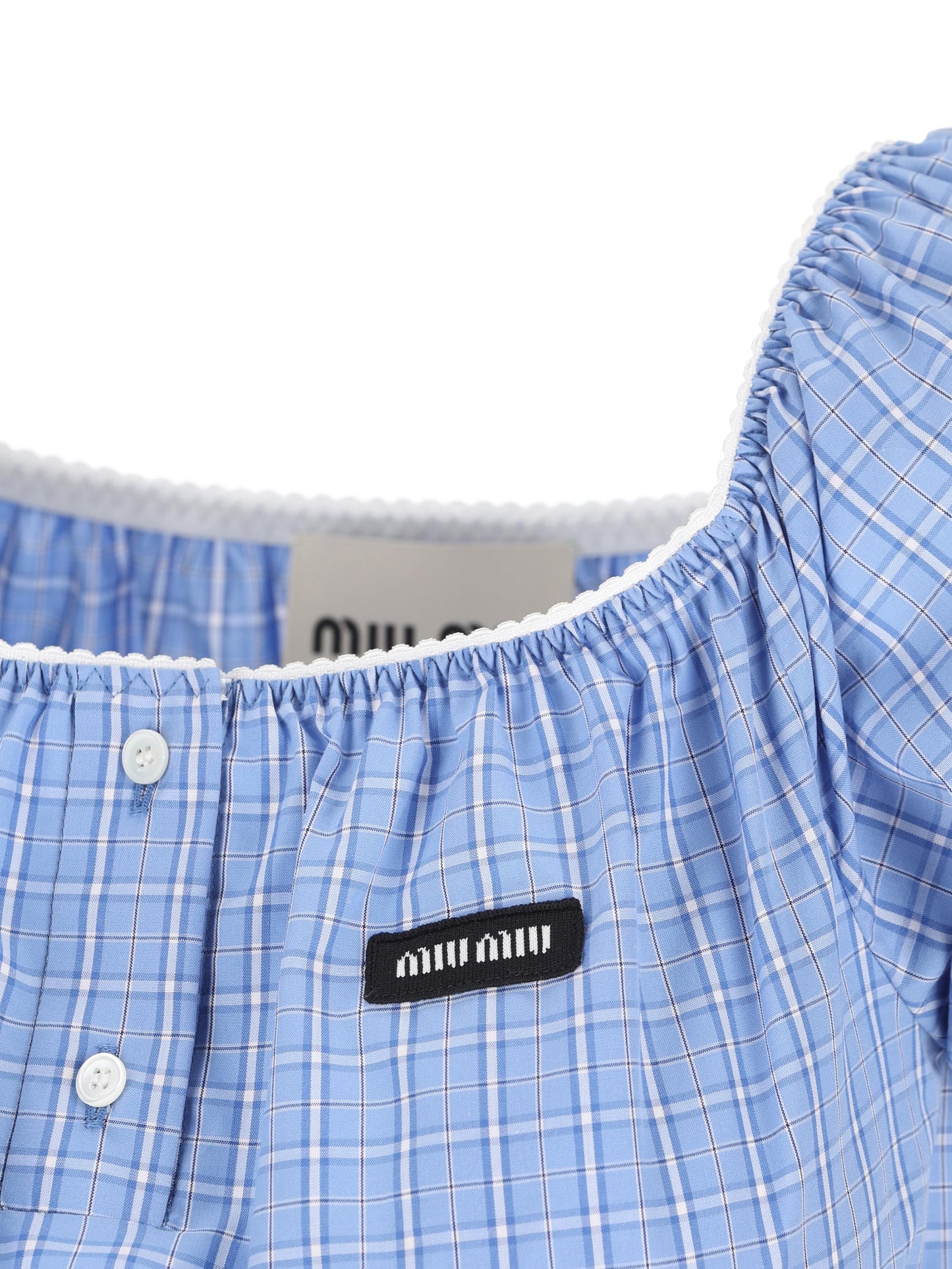 Abito realizzato in cotone. MF6225 183AF0076 MIU MIU
