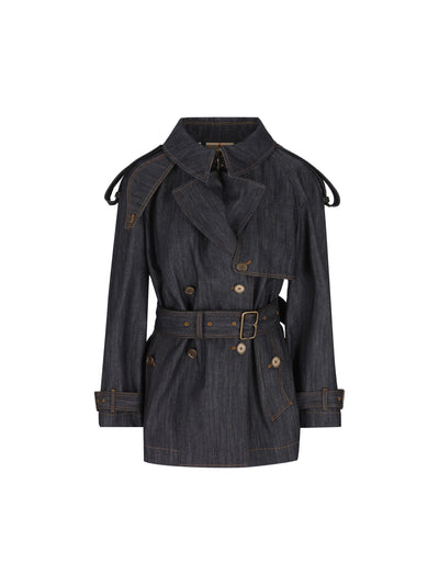 Trench realizzato in denim. 8126364 A1185 BURBERRY