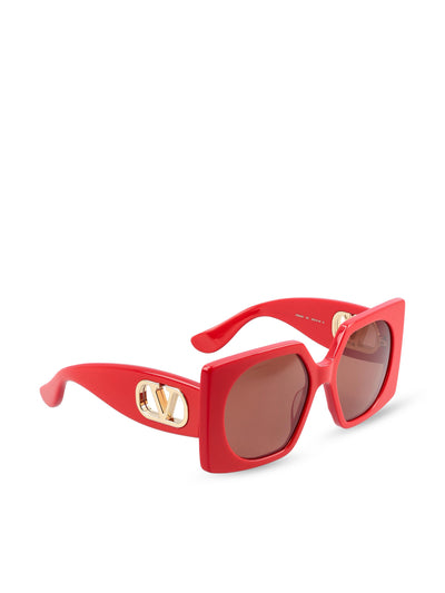 Occhiali da sole in acetato. VG0002S-003 RED-RED-BROWN VALENTINO GARAVANI