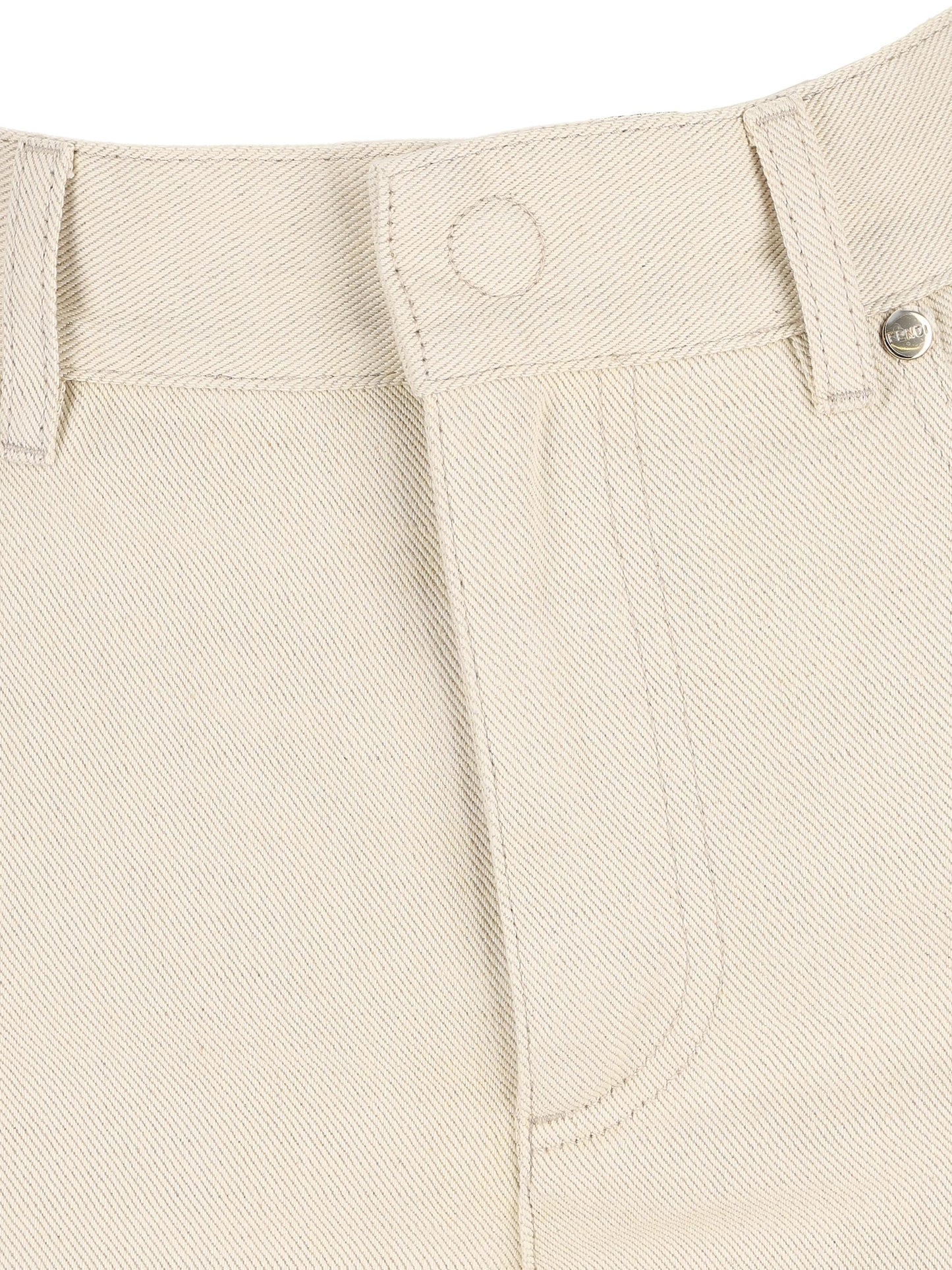 Pantaloni realizzati in cotone FLP882 AOHVF1W0T FENDI