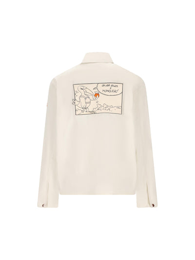 Giacca in canvas. M1A00006 597F902B MONCLER - DONALD GLOVER