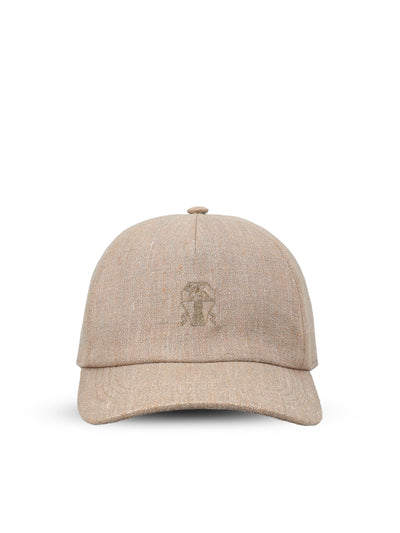 Cappello realizzato in lino. MCAP90002 C920 BRUNELLO CUCINELLI