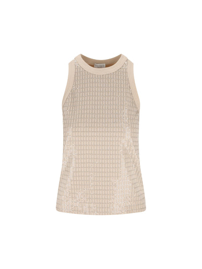 Top realizzato in cotone ed elastan. M0T18HK500 C8539 BRUNELLO CUCINELLI