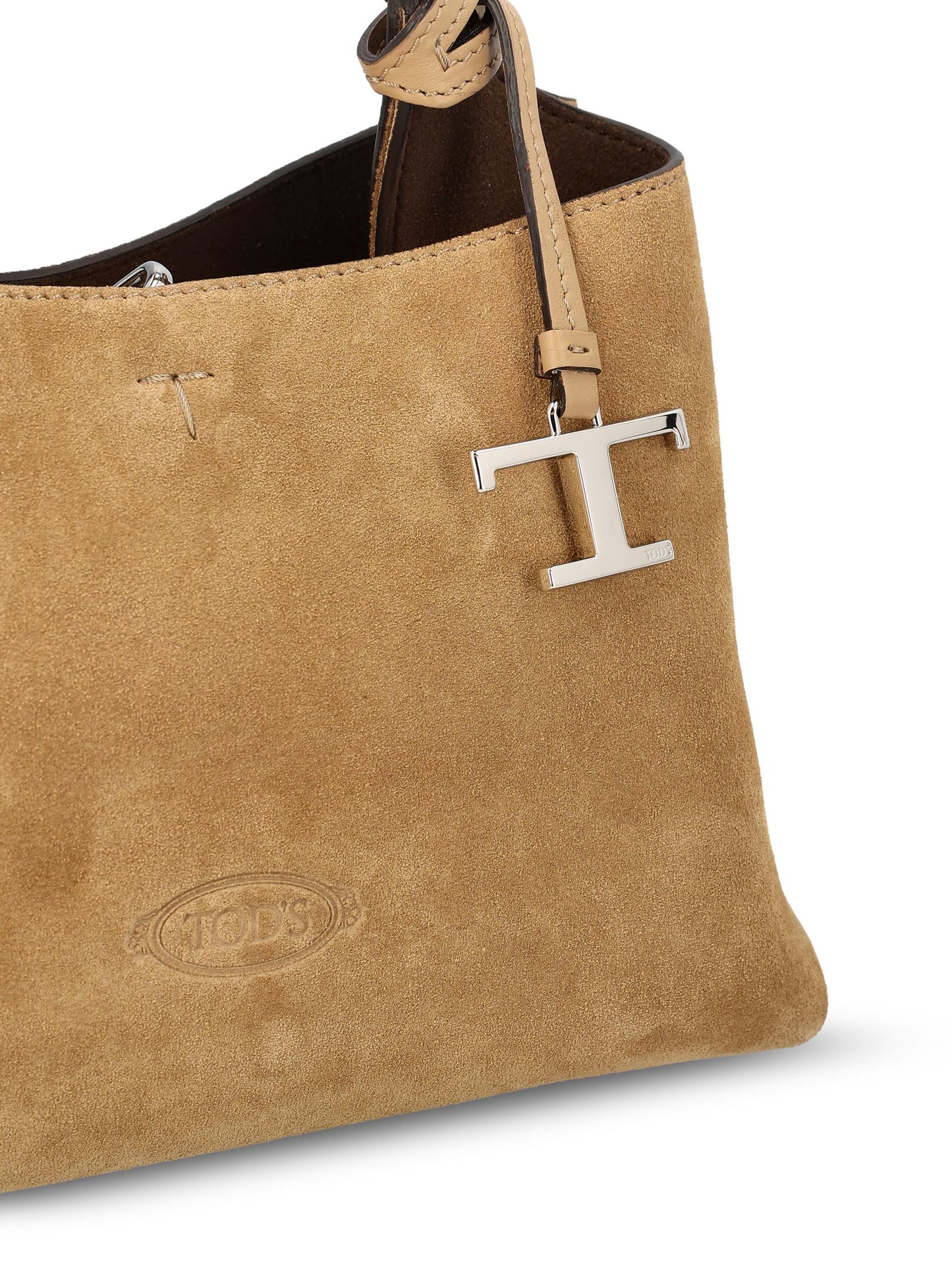 Borsa realizzata in pelle di vitello scamosciata. XBWAPAEL000P3A 4L20 TOD'S