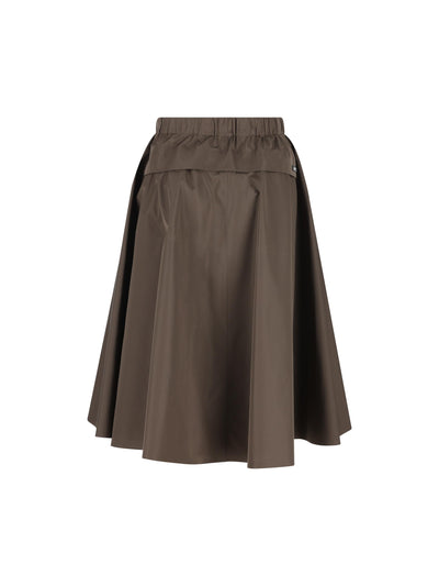 Gonna realizzata in poliestre riciclato. 21H025 18UUF0334 PRADA