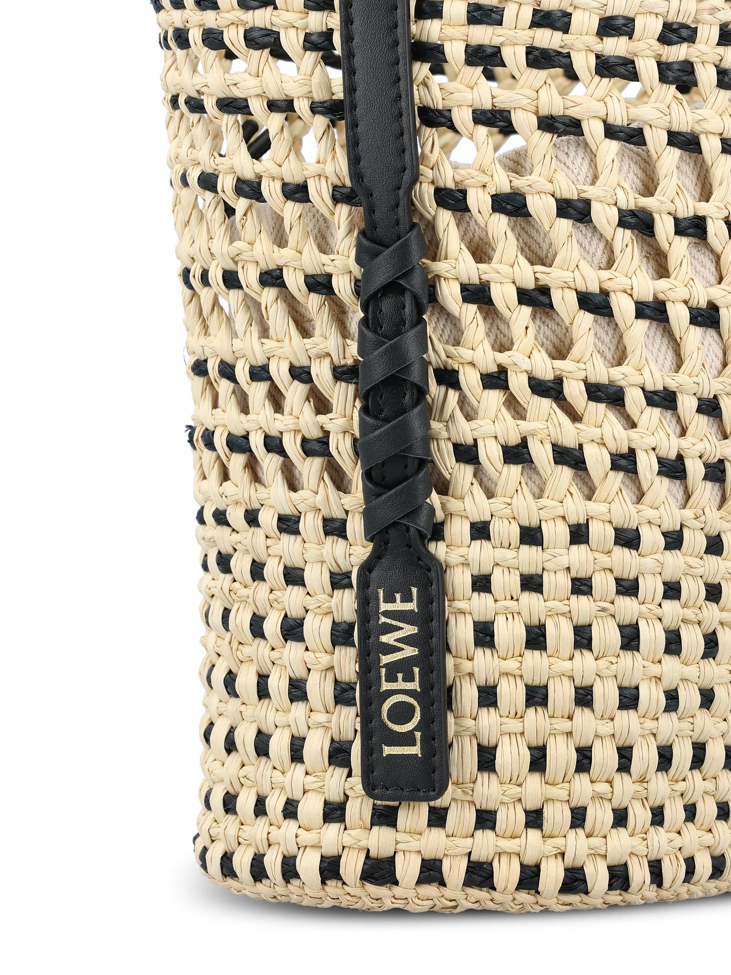 Borsa realizzata in palma iraca e pelle. C630IMBX01 2165 LOEWE - PAULA'S IBIZA