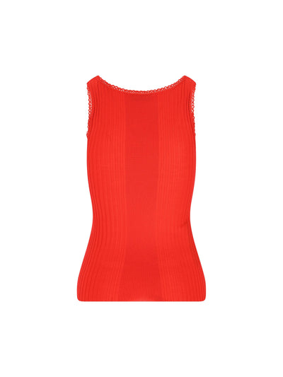 Canotta realizzata in lana vergine. MMV326 18TWF0011 MIU MIU