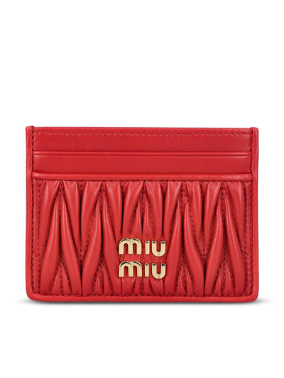 Portacarte realizzato in pelle. 5MC076 AFPPF0011 MIU MIU