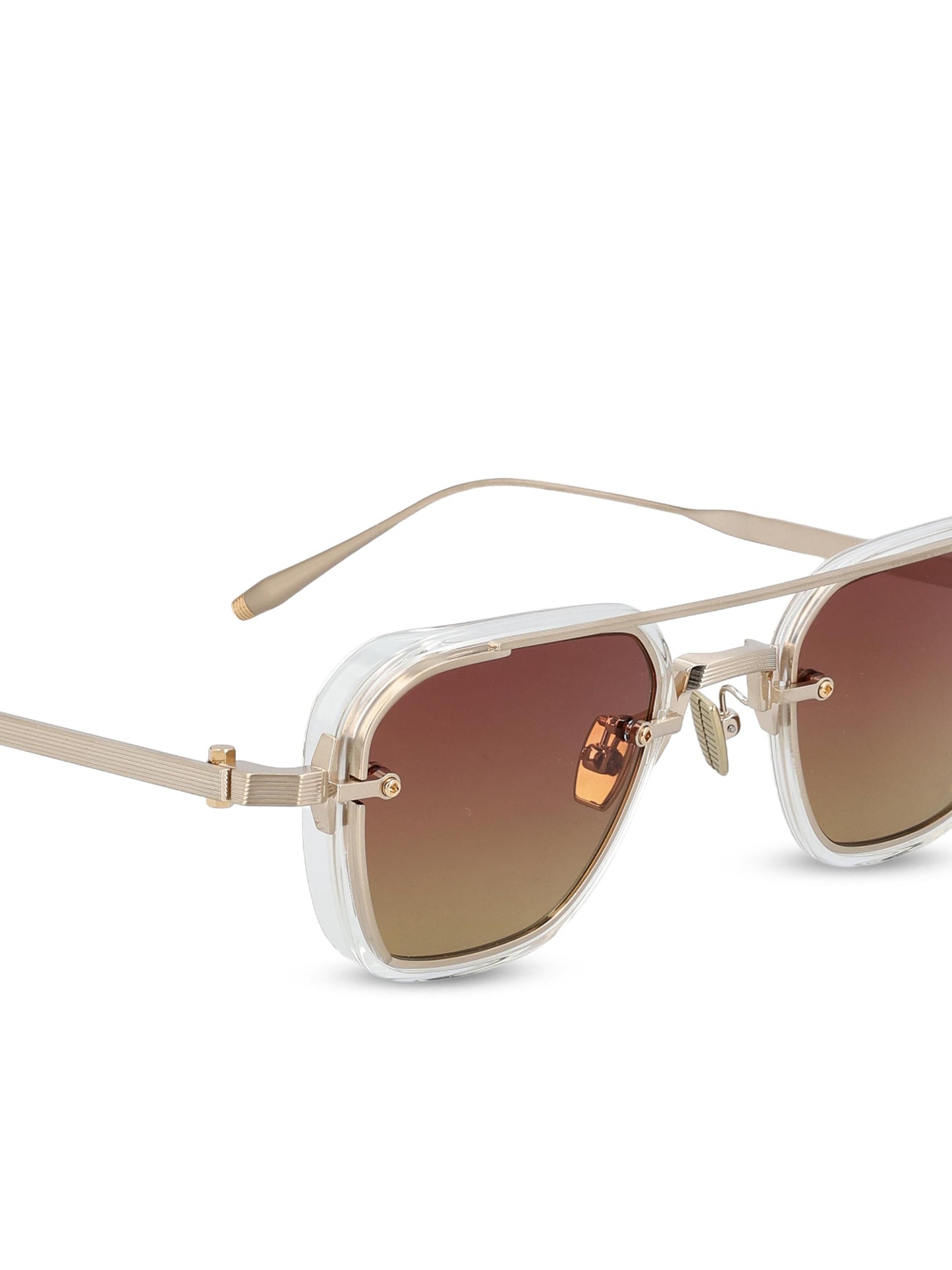 Occhiali da sole realizzati in titanio. AKS-537D-49 GLD - CRY AKONI