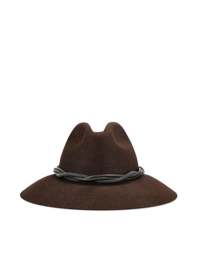 Fedora in Feltro con Fascia in Pelle e Monile MCAP90031 CKM22 BRUNELLO CUCINELLI