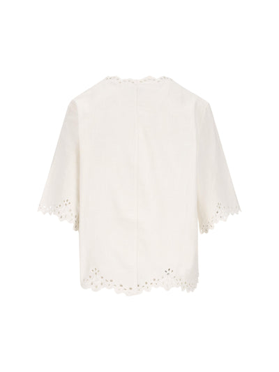 Top realizzato in cotone. 26PHT0586FB-D1J04E 20WH ISABEL MARANT