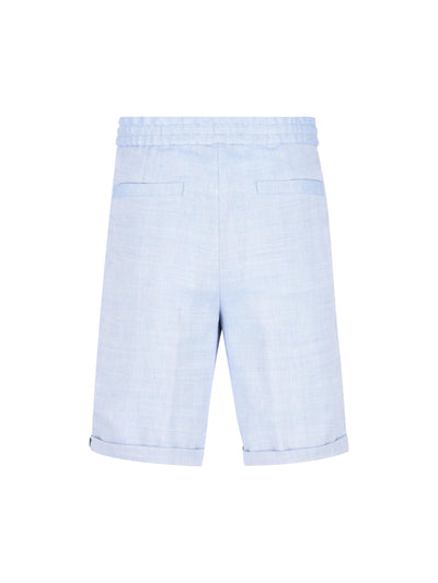 Shorts realizzati in lino e lana. MZ408U0020 C024 BRUNELLO CUCINELLI