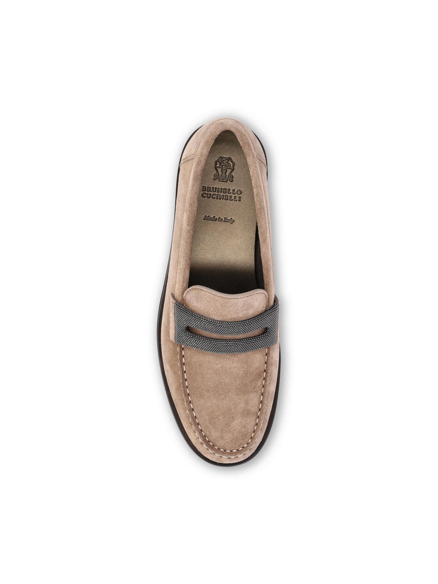 Mocassini realizzati in camoscio. MZSFG3237 C8849 BRUNELLO CUCINELLI