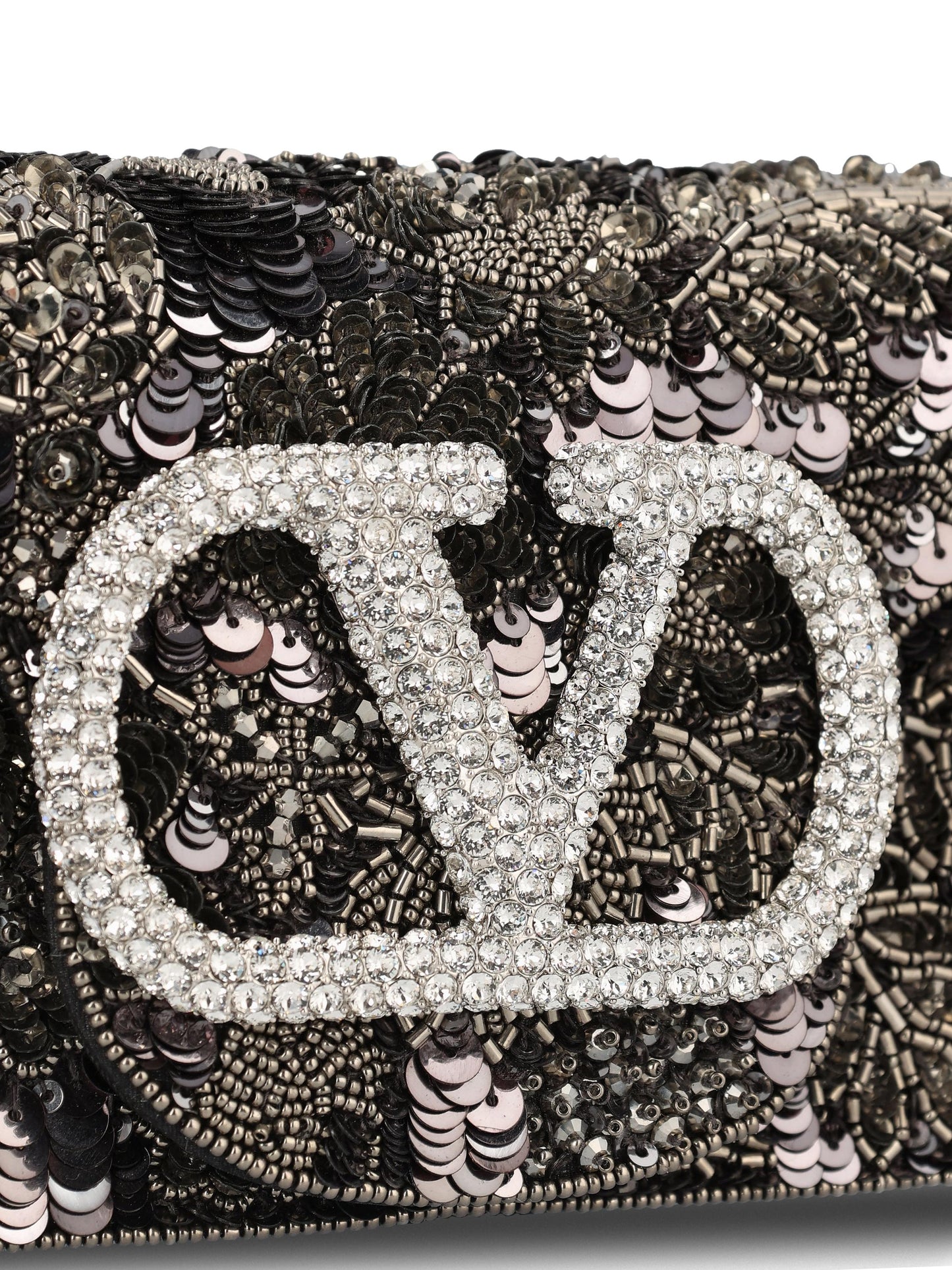 Borsa realizzata in raso e tessuto moiré 8W2B0K53SBV A1K VALENTINO GARAVANI