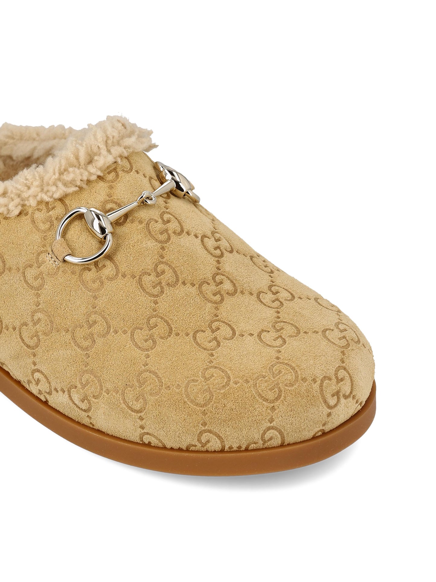 Sabot realizzate in pelle scamosciata. 836057 AAE279556 GUCCI