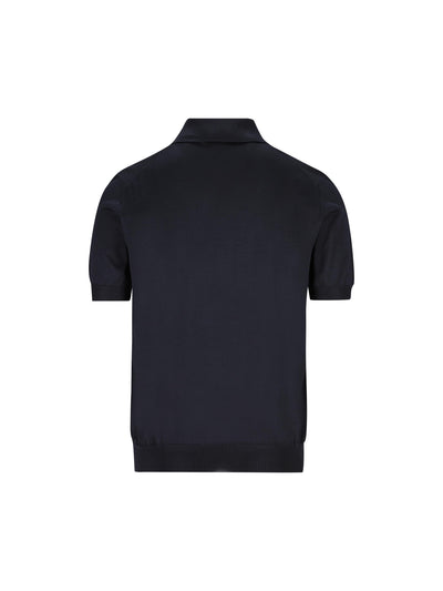 Polo realizzata in seta riciclata. UMB925 16AIF0008 PRADA