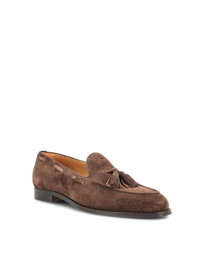 Mocassini realizzati in pelle di vitello scamosciata. FAP6766 H026 LORO PIANA