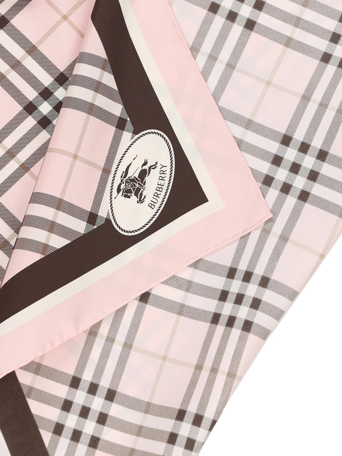 Foulard in seta Check con Knight Stamp 8115769 C2902 BURBERRY