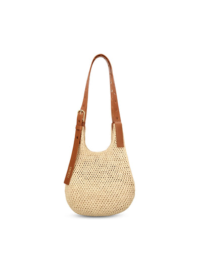 Borsa realizzata in rafia e pelle di vitello. A914W86X01 2435 LOEWE - PAULA'S IBIZA