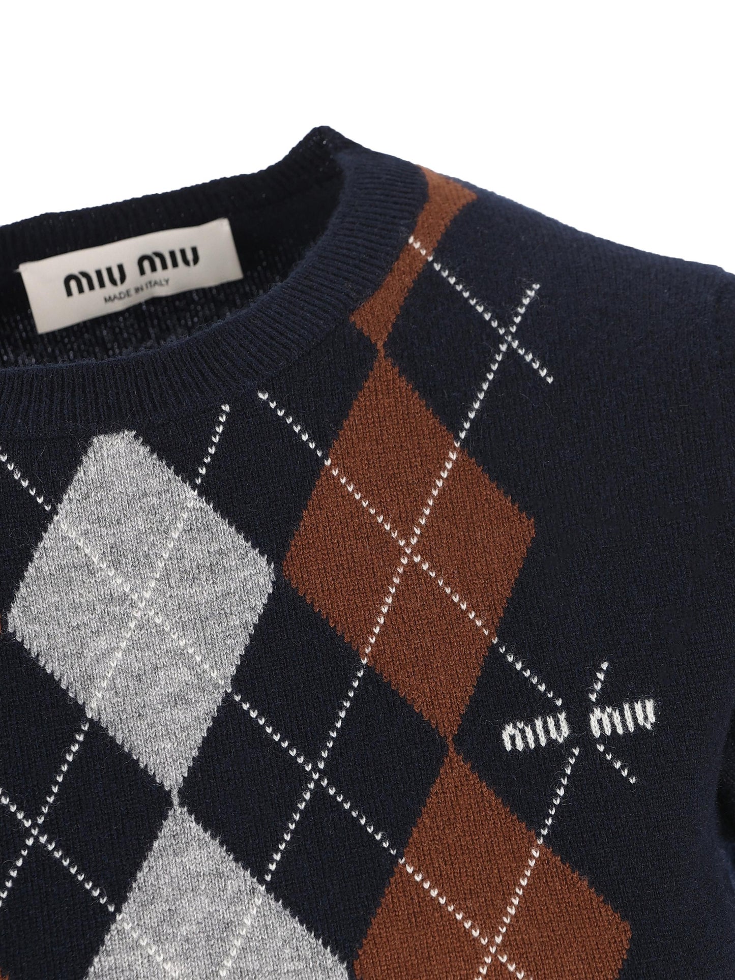 Maglia in cashmere. MMLB63 174BF0008 MIU MIU