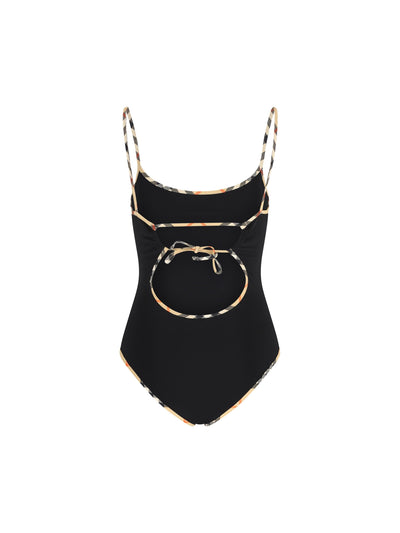 Costume intero in nylon stretch con taglio slim 8118807 A1189 BURBERRY