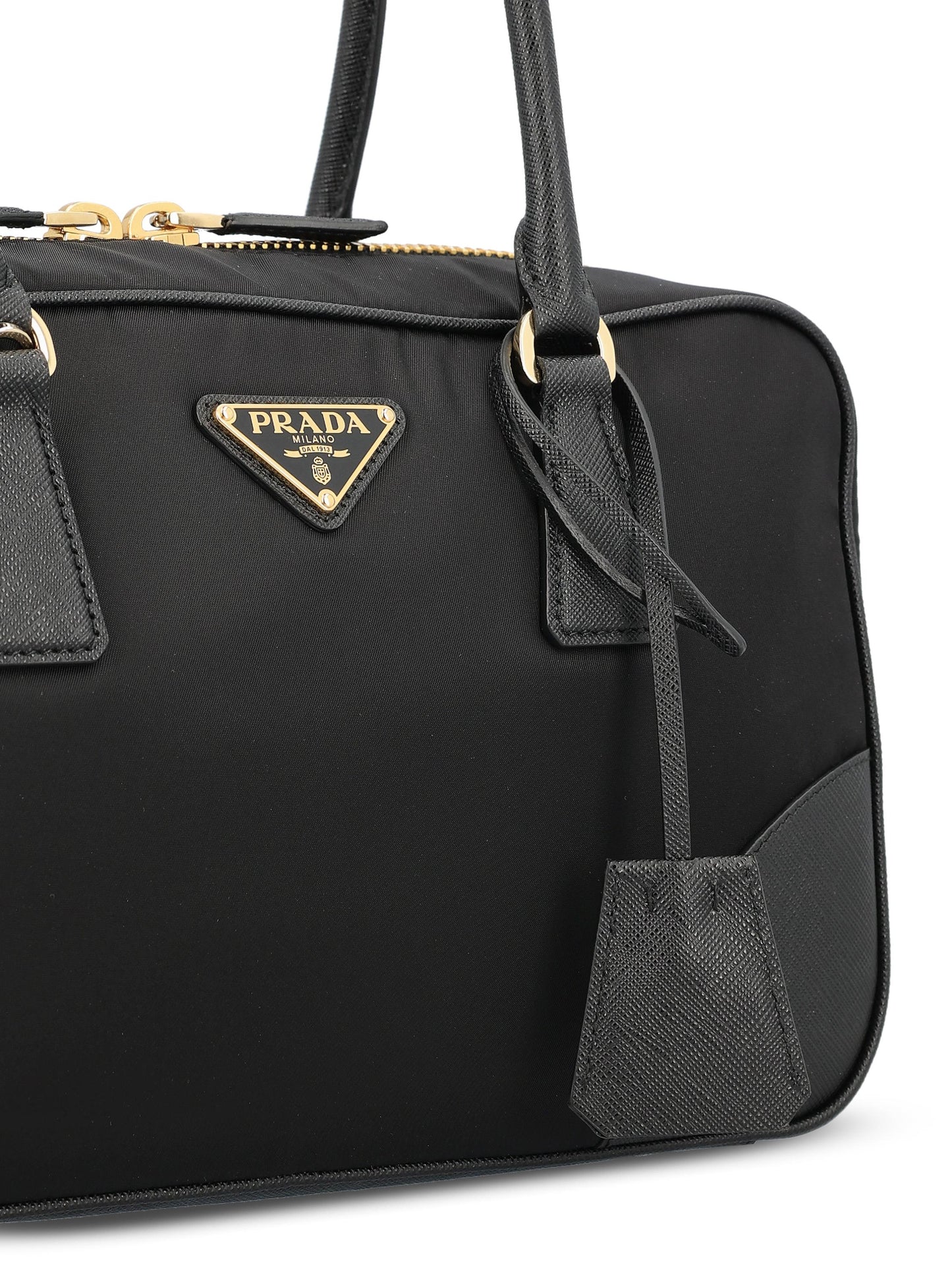 Bauletto realizzato in re-nylon e saffiano. 1BB115 R064F0002 PRADA