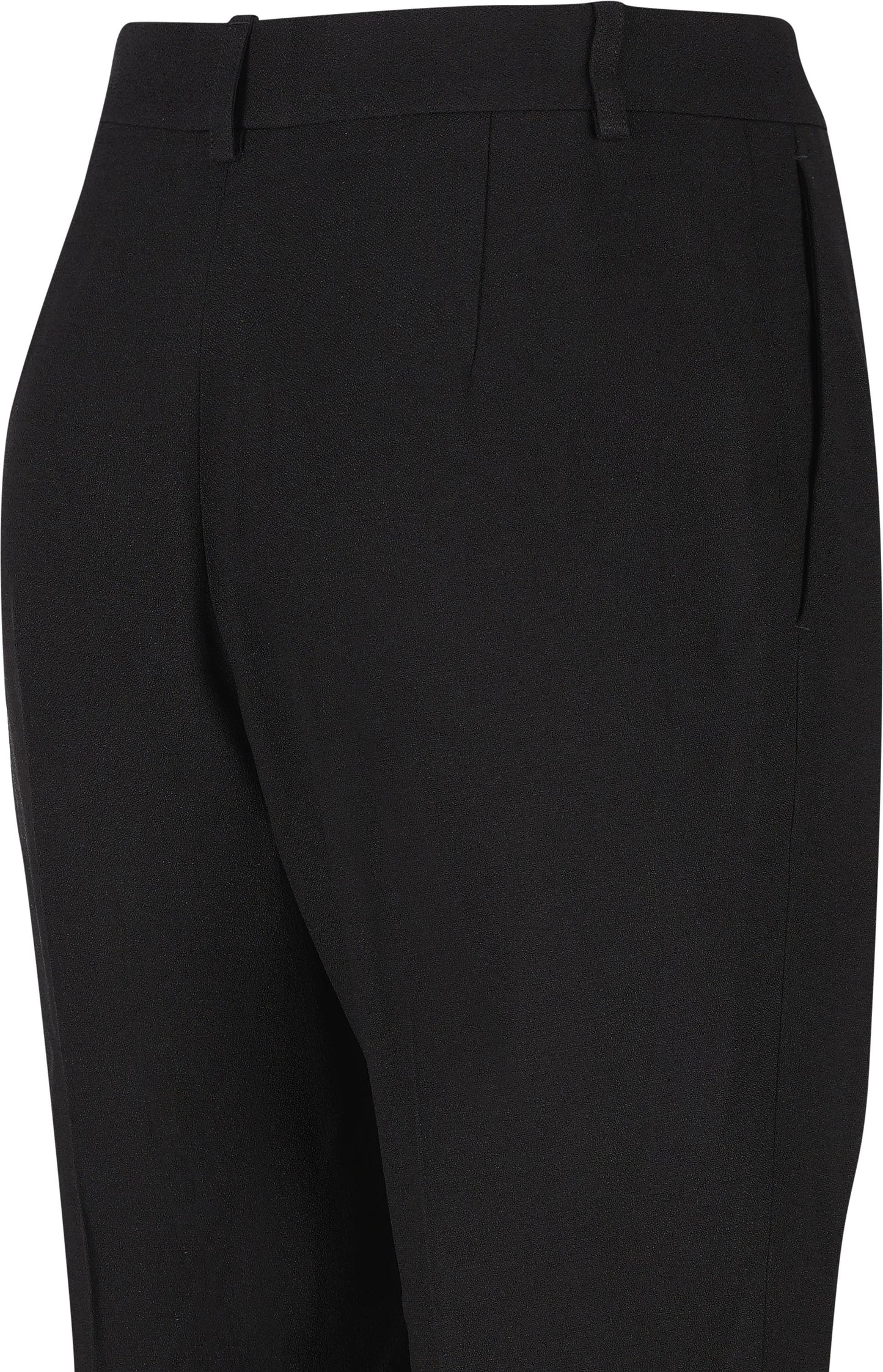 Pantaloni Flared in viscosa fluida nera 843495 TSO171000 BALENCIAGA