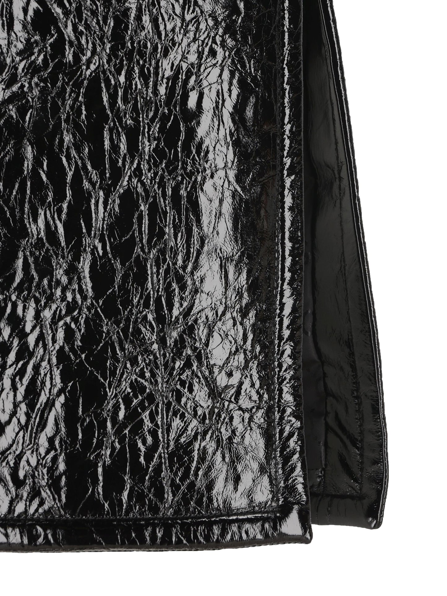 Gonna realizzata in pelle lucida e neoprene. 850085 XNA8X1000 GUCCI