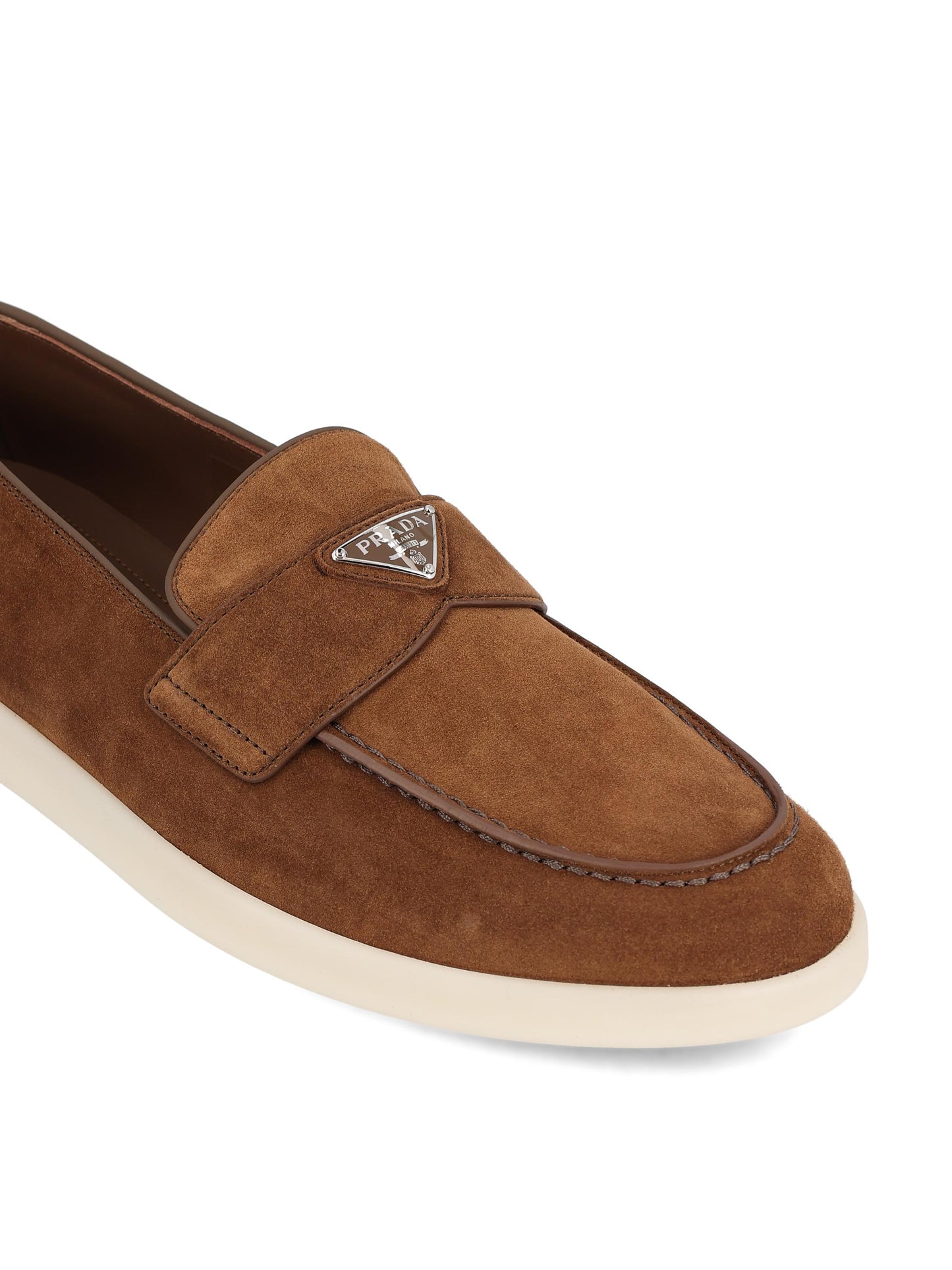 Mocassini in pelle scamosciata. 2DG124 103F0324 PRADA
