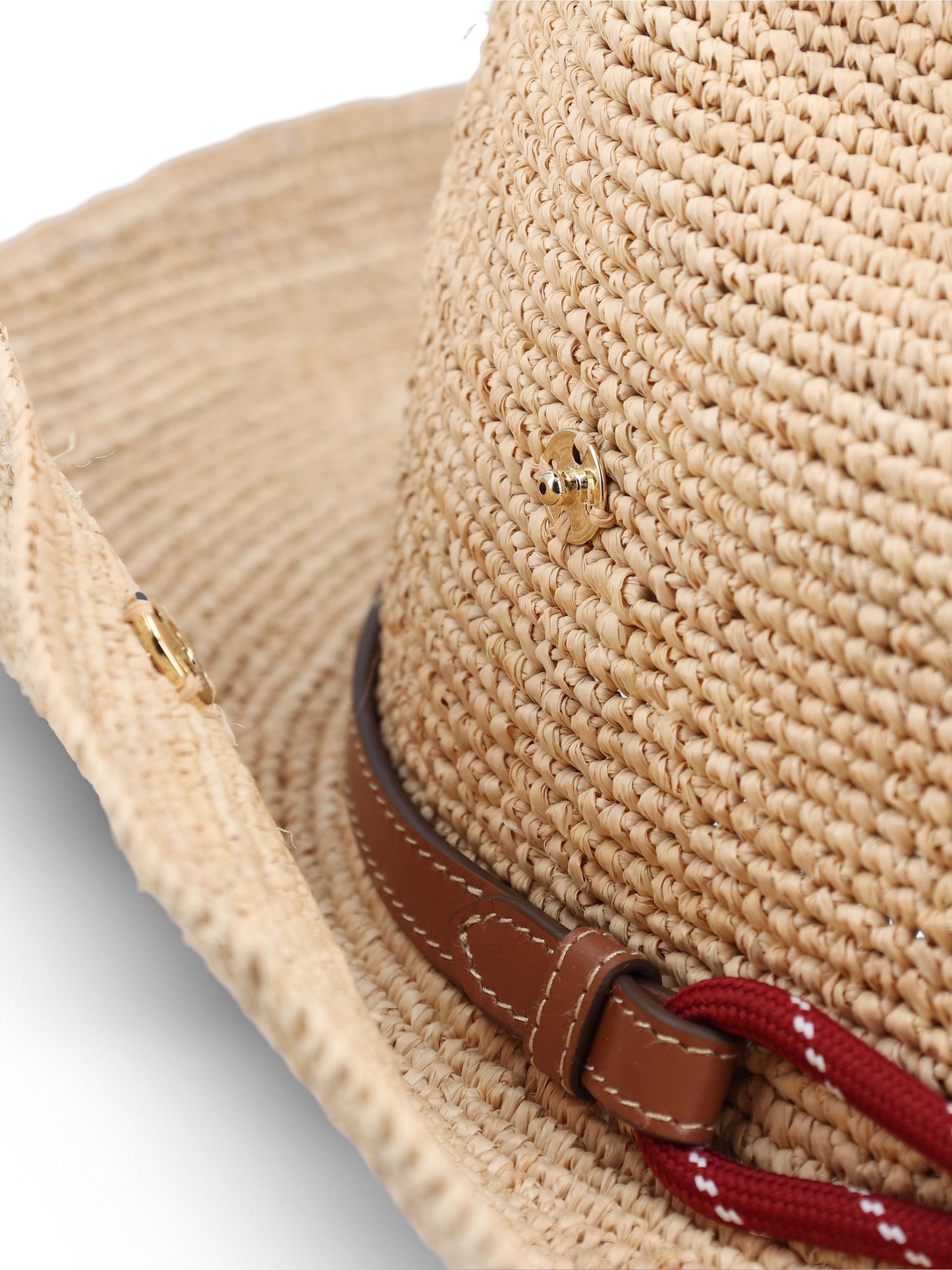 Cappello in rafia 5HC335 2CWEF0Y59 MIU MIU