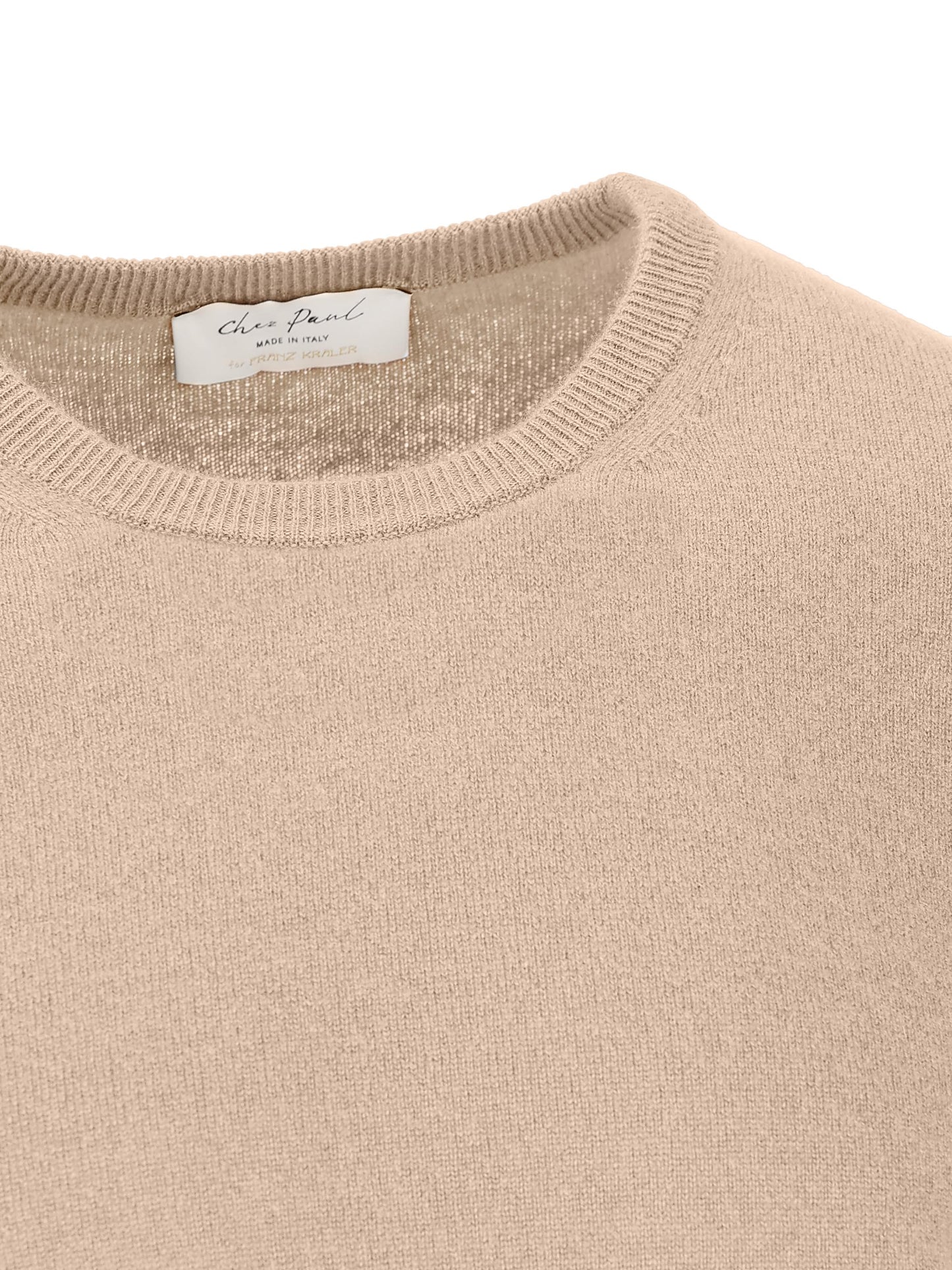 Maglia realizzata in cashmere. 34001 CAMMELLO CHEZ PAUL