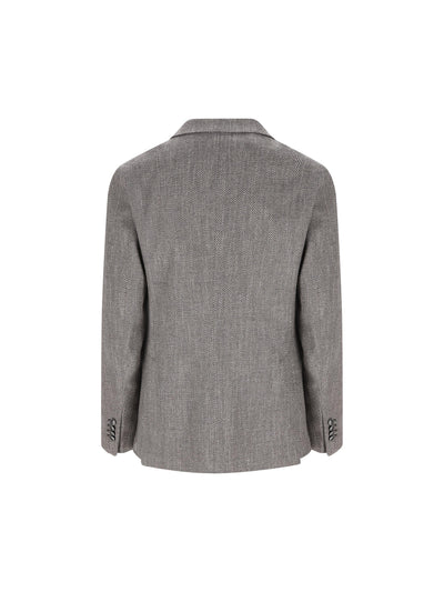Blazer monopetto in misto lana-seta 1SMC26K AIC90019ES873542 TAGLIATORE