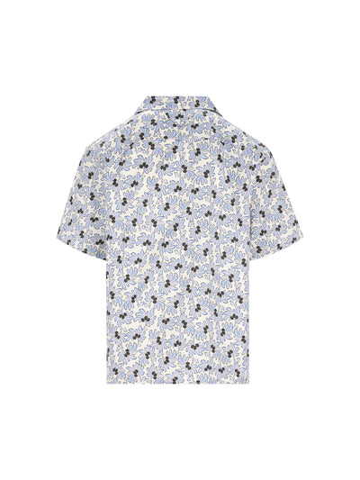 Camicia bowling stampata in misto cotone UCS414 19GUF0EL0 PRADA