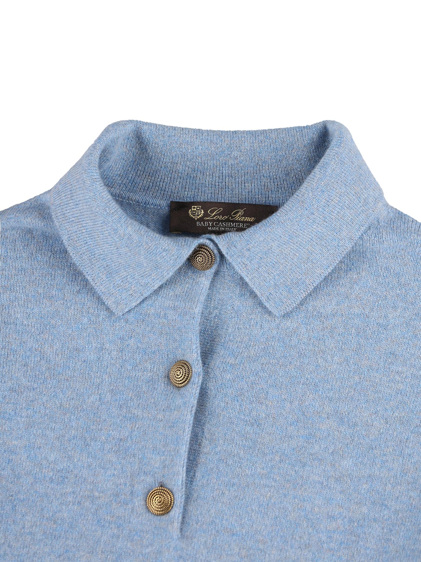 Polo realizzata in baby cashmere. FAQ8646 60NK LORO PIANA