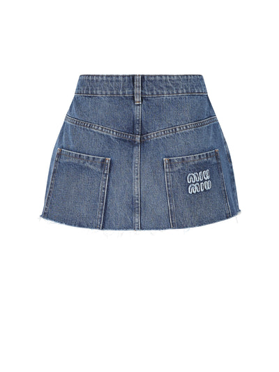 Gonna realizzata in denim. GWD278 10BFF0008 MIU MIU