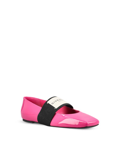 Ballerine Label in Pelle di Vitello Verniciata BE5010E2FF 675 GIVENCHY