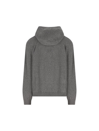 Felpa in 100% Baby Cashmere con Cappuccio FAP0178 M006 LORO PIANA