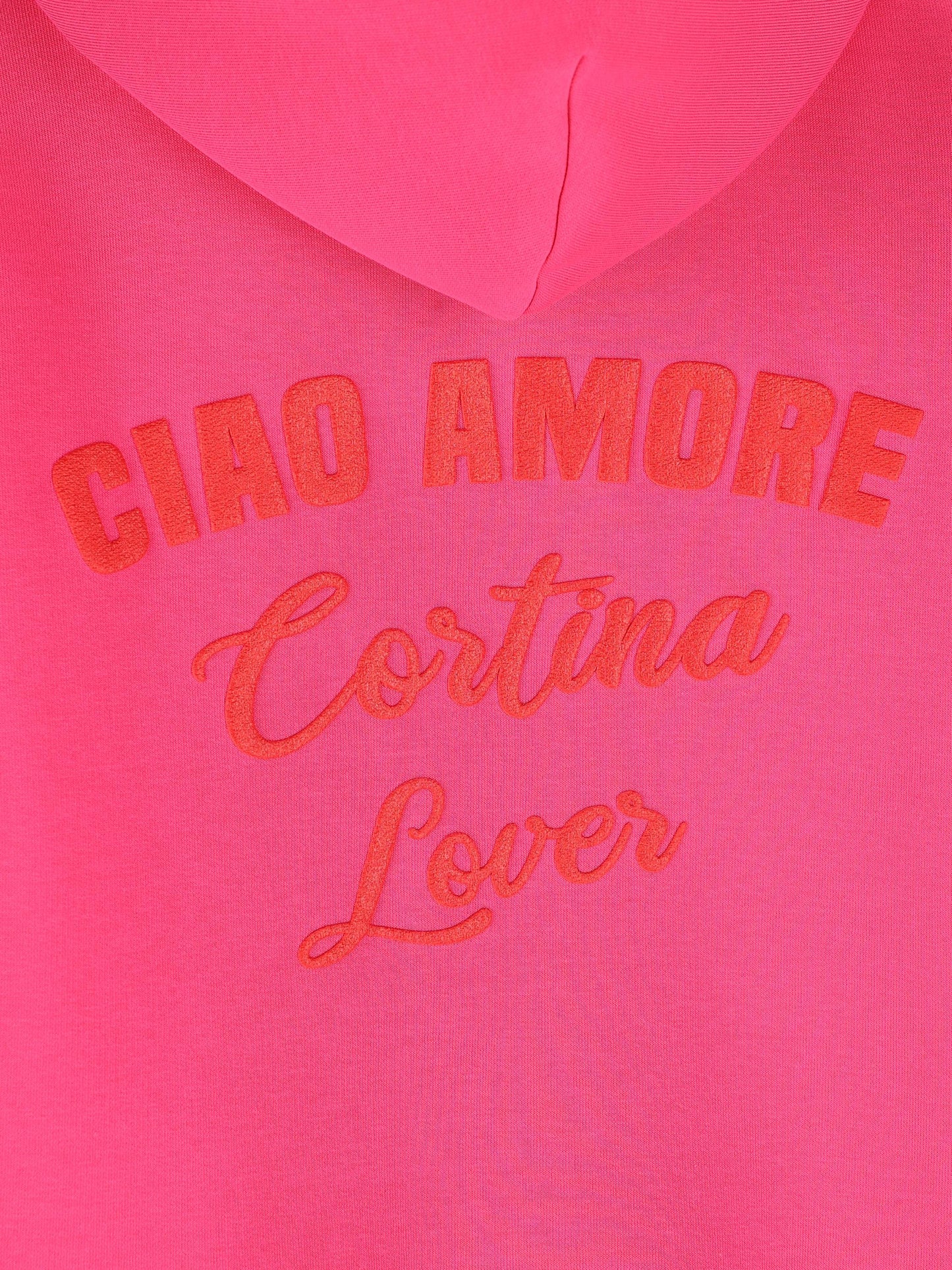 Felpa con cappuccio Ciao Amore Cortina Lover F25ET2322K 06 GIADA BENINCASA