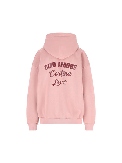 Felpa con cappuccio Ciao Amore Cortina Lover F25ET2322K 41 GIADA BENINCASA