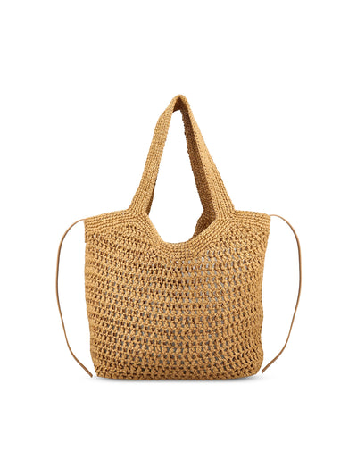 Borsa realizzata in rafia e pelle. XBWEBLA0300RGM 478Y TOD'S