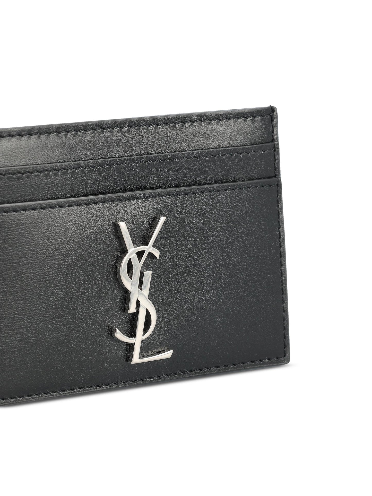 Porta carte in pelle. 485631 0SX0E1000 SAINT LAURENT