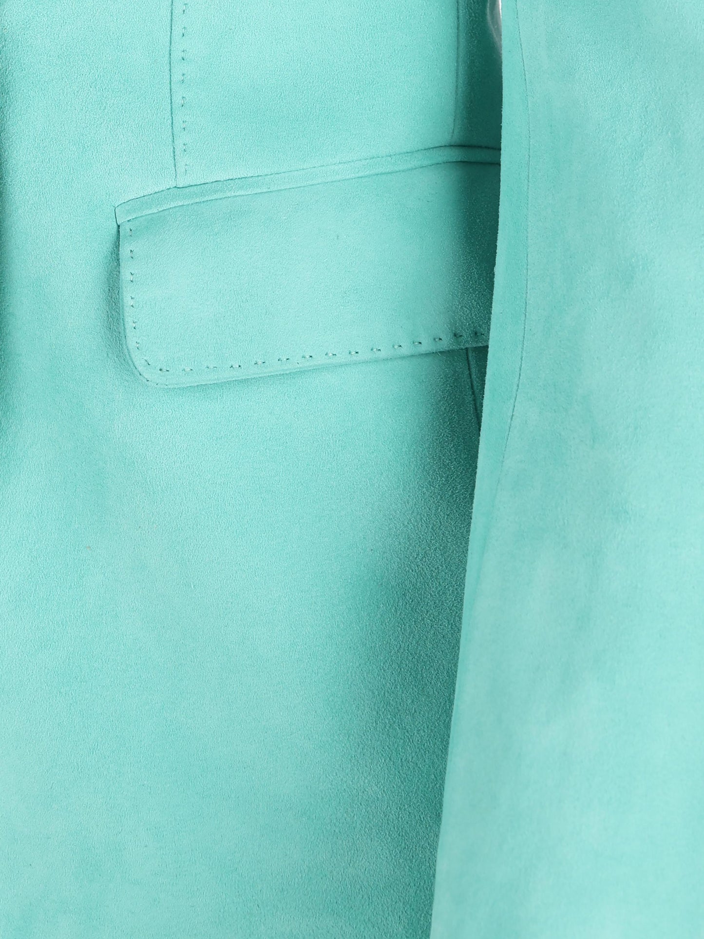 Blazer realizzato in pelle. LIZZIE MENTA TAGLIATORE